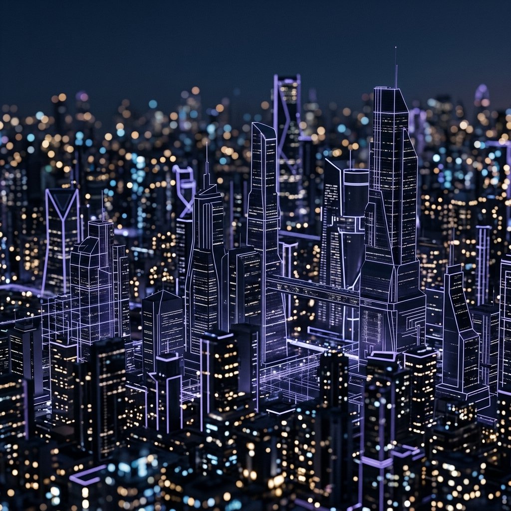 Modern City Skyline Background